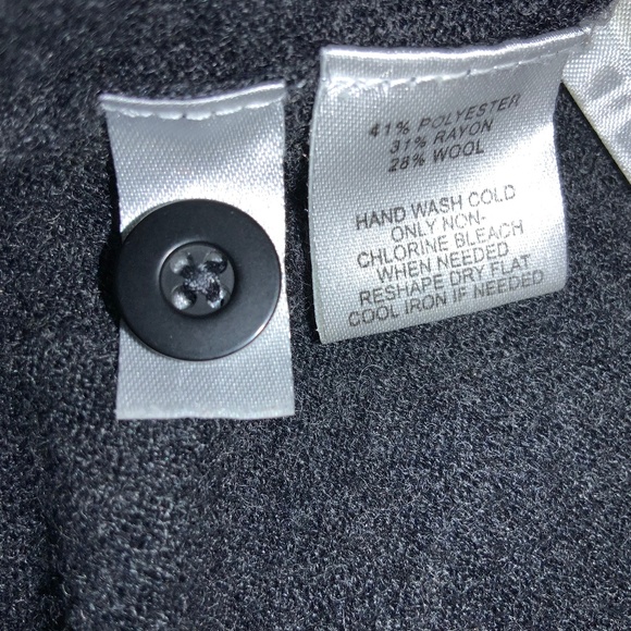 Loft wool blend waterfall front cardigan Sz S tabbed sleeves - Picture 5 of 5